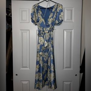 DKNY MIDI WRAP DRESS NWT